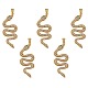 5Pcs Brass Micro Pave Cubic Zirconia Pendants(ZIRC-SZ0002-90)-1