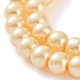 bicarbonato de vidrio pintado nacarado perla hebras grano redondo(HY-Q003-6mm-61)-3