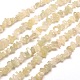 Natural White Moonstone Chip Bead Strands(G-M205-65)-1