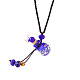 Lampwork Perfume Bottle Pendant Necklace with Glass Beads(BOTT-PW0002-059B-06)-1