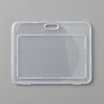 Clear Plastic ID Card Holder, Name Key Card Tag Holder, Rectangle, Horizontal, Clear, 101x79x5mm, Hole: 5x16mm, Inner Diameter: 53x84.5mm(AJEW-WH0314-129B)