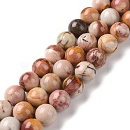 Natural Agate Beads Strands, Round, 10mm, Hole: 1mm, about 39pcs/strand, 15.35 inch(39cm)(G-C238-03C)
