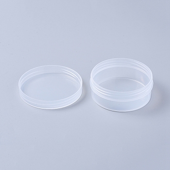 Transparent Plastic Boxes,  Bead Storage Containers with Lid, Column, Clear, 8.95x3.5cm, Capacity: 120ml(4.05 fl. oz)