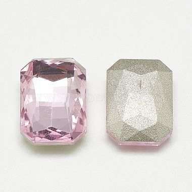 Pointed Back Glass Rhinestone Cabochons(RGLA-T079-10x14mm-10)-2