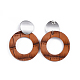PU Leather Dangle Stud Earrings(EJEW-JE03294-03)-2