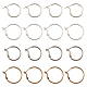 CHGCRAFT 16 Pairs 4 Style Brass Hoop Earrings(KK-CA0001-80)-1