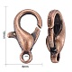 Red Copper Tone Zinc Alloy Lobster Claw Clasps(X-E103-NFR)-4