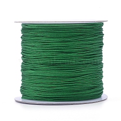Nylon Thread, Nylon Jewelry Cord for Custom Woven Jewelry Making, Sea Green, 0.6mm, about 142.16 yards(130m)/roll(NWIR-D055-0.6mm-10)