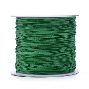 Nylon Thread, Nylon Jewelry Cord for Custom Woven Jewelry Making, Sea Green, 0.6mm, about 142.16 yards(130m)/roll