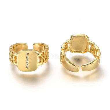 Clear Brass+Cubic Zirconia Finger Rings