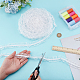 Polyester Elastic Pleated Lace Ribbon(OCOR-WH0036-70B)-3