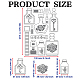 pochoirs de matrices de découpe de métal en acier inoxydable personnalisés(DIY-WH0289-074)-2