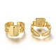 Brass Micro Pave Clear Cubic Zirconia Cuff Rings(RJEW-H541-01I-G)-1