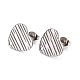 boucles d'oreilles à tige en acier inoxydable anti-ternissement 304(STAS-I183-03B-P)-2