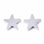 Tarnish Resistant 304 Stainless Steel Beads, Star, Stainless Steel Color, 11x12x3mm, Hole: 2mm(STAS-S079-184C-P)