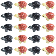 20Pcs 2 Colors Tortoise Resin Home Ornaments, for Fleshy Bonsai Display Decoration, Mixed Color, 21x12.5x10.5mm, 10pcs/color(DJEW-SC0001-07)