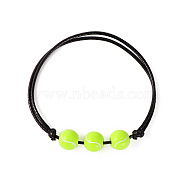 Black, show in picture 1Woven bracelet, Basketball, Football, and Rugby Beaded Bracelet(LJ3627-4)