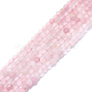 Natural Pink Tourmaline Beads Strands, Faceted, Round, 2mm, Hole: 0.5mm, about 215pcs/strand, 15.16''~15.55''(38.5~39.5cm)(G-P457-A01-14H)
