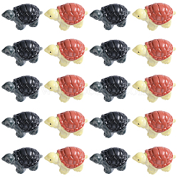 20Pcs 2 Colors Tortoise Resin Home Ornaments, for Fleshy Bonsai Display Decoration, Mixed Color, 21x12.5x10.5mm, 10pcs/color(DJEW-SC0001-07)