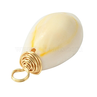 Natural Cowrie Shell Dyed Pendants(X-PALLOY-JF02274)-2