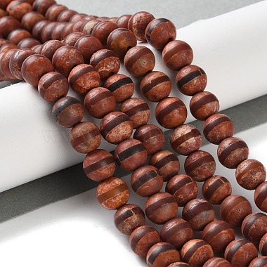 Tibetan Style dZi Beads Strangs(G-H066-A01-01A)-2