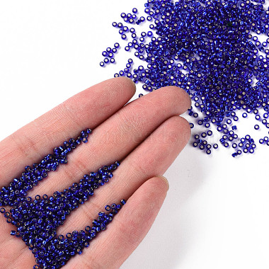 Midnight Blue 11/0 Grade A Round Transparent Glass Seed Beads(X-SEED-Q007-F44)-4