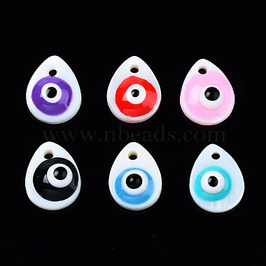 Natural Freshwater Shell Charms(SHEL-T017-42)-2