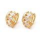 Real 16K Gold Plated Brass Cuff Earrings with Rhinestone for Women(EJEW-D065-07G-03)-1