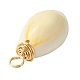 Natural Cowrie Shell Dyed Pendants(X-PALLOY-JF02274)-2