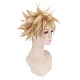 Short Blonde Wavy Cosplay Party Wigs(OHAR-I015-03)-5