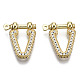 Brass Micro Pave Clear Cubic Zirconia D-Ring Anchor Shackle Clasps(ZIRC-S066-048-NF)-1