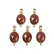 Synthetic Goldstone Faceted Pendans(KK-L218-003G-06)-1