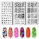 Stainless Steel DIY Nail Art Templates(MRMJ-WH0092-004)-1