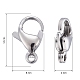 304 Stainless Steel Lobster Claw Clasps(X-STAS-AB13)-4