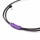 5шт 5 цвета лэмпворк круглые плетеные браслеты из бисера сглаза набор для женщин(BJEW-JB08787)-6