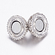 Alloy Rhinestone Magnetic Clasps with Loops(X-BSAHH050)-3