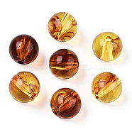 Transparent Acrylic Beads, Round, Sienna, 13.5mm, Hole: 2.5mm(TACR-N018-03C)