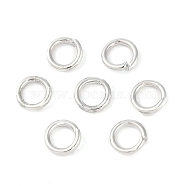 Brass Jump Rings, Open Jump Rings, Platinum, 4x0.7mm, Inner Diameter: 2.5mm, about: 2200pcs/100g(KK-N254-45A-P)