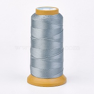 Polyester Thread, for Custom Woven Jewelry Making, Light Steel Blue, 0.5mm, about 480m/roll(NWIR-K023-0.5mm-18)