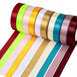 Satin Ribbon, Mixed Color, 3/4 inch(20mm), 25yards/roll(22.86m/roll), 250yards/group, 10rolls/group(SRIB-RC20mmY)