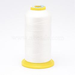 Nylon Sewing Thread, White, 0.4mm, about 400m/roll(NWIR-N006-01D2-0.4mm)