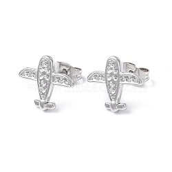 304 Stainless Steel Plane Stud Earring Findings, Earring Settings for Rhinestone, Stainless Steel Color, Fit for: 1mm rhinestone, 12x14mm, Pin: 0.8mm(EJEW-I285-14P)