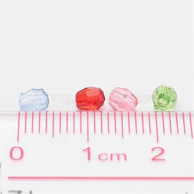 Mixed Color Transparent Acrylic Faceted Round Beads(X-DB4MMM)-4