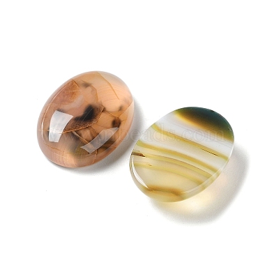 Natural Striped Agate/Banded Agate Cabochons(G-H296--01D-04)-2