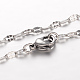 304 Stainless Steel Chain Necklaces(NJEW-F195-41-P)-1