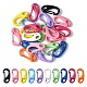 20Pcs Spray Painted Alloy Push Gate Snap Keychain Clasp Findings(FIND-YW0001-74)-1