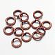 90pcs Red Copper Color Brass Jump Rings(X-JRC6MM-R)-1