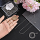 30Pcs 304 Stainless Steel Flat Cable Chain Necklaces Set(STAS-BBC0005-02)-3