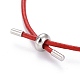 Adjustable PU Leather Cord Slider Bracelets(BJEW-F412-05P)-4