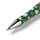 Clover Pattern Plastic Beadable Pens(AJEW-P115-01D)-3
